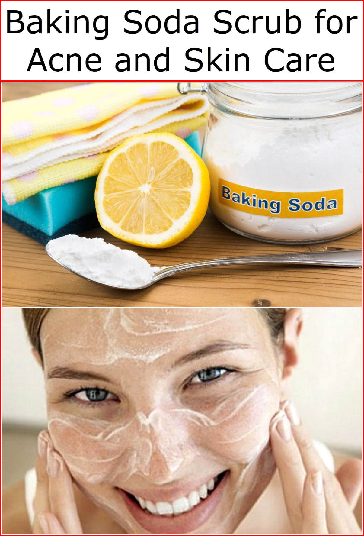 Baking Soda Scrub for Acne and Skin Care Baking Soda